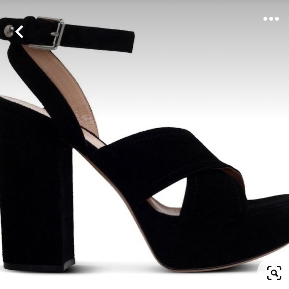 Gianvito Rossi black suede suzie sandals 38